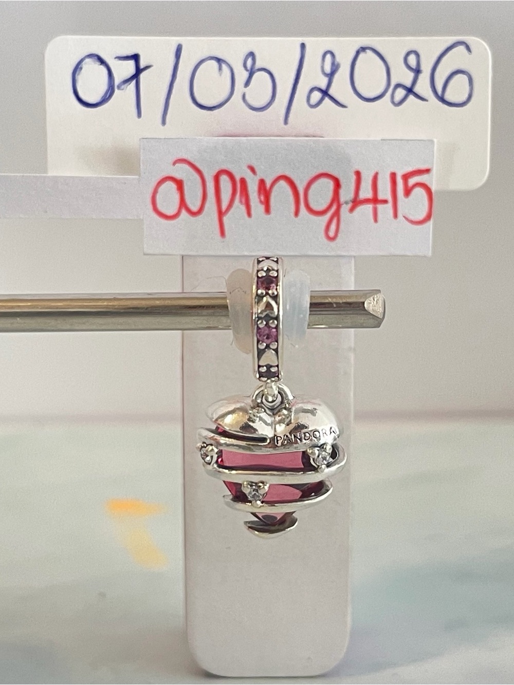 Pandora Reveal Your Love Spiral Heart Dangle Charm